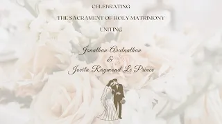 Wedding Mass of Jonathan & Jovita | 18th May 2024