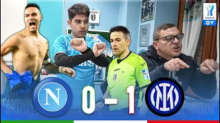 RUBATA!! VERGOGNA... NAPOLI-INTER 0-1 | LIVE REACTION NAPOLETANI