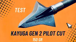 KAYUGA GEN 2 PILOT CUT, 150 gr Broadhead Test