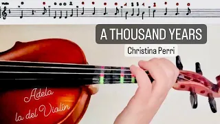 A THOUSAND YEARS VIOLÍN TUTORIAL ( CHRISTINA PERRI)