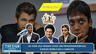 16-year-old Indian chess GM Praggnanandhaa shocks world No-1 Carlsen