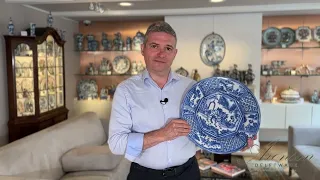 Dutch Interpretation of Chinese Porcelain, 1670 Blue and White Charger (D2302)