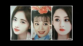 Painting Popular Chinese Actors - Best Satifying Art Work - TikTok Art Videos Compilation