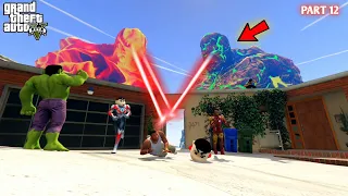 Multiverse Can Earth God Save Franklin Shinchan Ironman in GTA5 #12