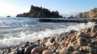 Taormina Isola Bella Bay  Relaxing Ocean Waves