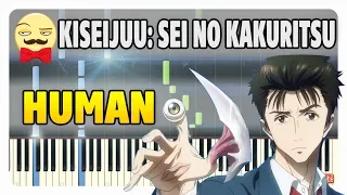 Parasyte The Maxim - Human Piano Tutorial (sheet music + midi)