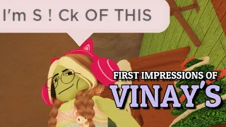 MORE UNPROFESSIONAL THAN KAVRA'S?! | First Impressions of Vinay's Kingdom | ROBLOX