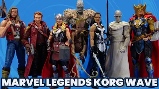 Marvel Legends Thor Love and Thunder Korg Wave Groot, Gorr, Star-Lord, Valkyrie Action Figure Review