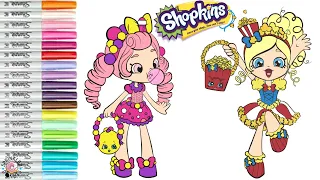 Shopkins Shoppies Coloring Book Pages Popette and Bubbleisha