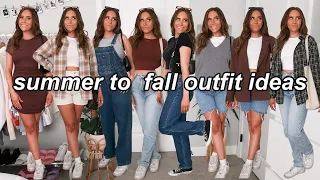 20+ SUMMER TO FALL TRANSITIONAL OUTFIT IDEAS 2021 | casual + trendy