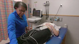 Performing an ECG on a Teenage Girl