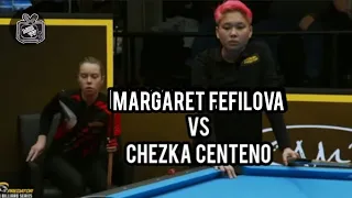 Satisfying Rack, Chezka Centeno VS Margaret Refilova #billiards #pool #highlights #trendingvideo