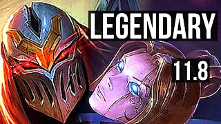 ZED vs ORIANNA (MID) | 22/1/6, 3.9M mastery, Legendary, 500+ games | NA Master | v11.8