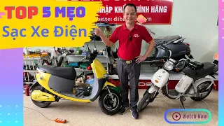 5 Mẹo Sạc Xe Điện Để Pin, Bình Ắc Quy Xe Đạp Điện, Xe Máy Điện Của Bạn Lâu Hỏng | Xe Điện Đồng Tiến