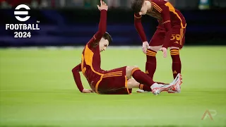 eFootball 2024 - AS Roma vs Napoli - Rain Gameplay | Steam PC