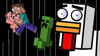 TRAPPED IN A BOTTOMLESS PIT?! | Block Squad (Minecraft Animation)