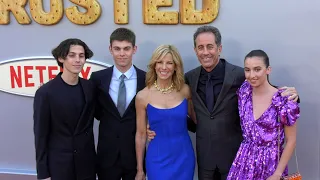 Jerry Seinfeld and family attend Netflix's "Unfrosted" red carpet premiere in Los Angeles