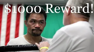 Freddie Roach Offering Sparring Partners $1000 to Knockdown Pacquiao!