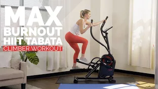 MAX CARDIO BURNOUT Elliptical Climber HIIT Tabata Workout