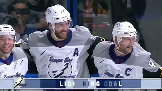 Nikita Kucherov's assist on Hedman's game winner vs Bruins (26 jan 2023)