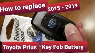 How to replace a 2015-2019 Toyota Prius Key Fob Battery