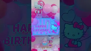 Jessica turns 11🩷 #birthday #birthdaysetup #hellokitty #sanrio #surprise #shorts #omgshort #diy