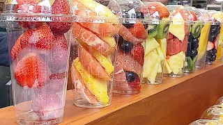 Amazing Fruits Cutting Skills / Fresh Fruit Juice / Korean street food