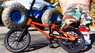 Monster Jam Shark crashed my BMX Cult | BMX Finger | Unboxing Tech Deck WeThePeople BMX | Flick Trix