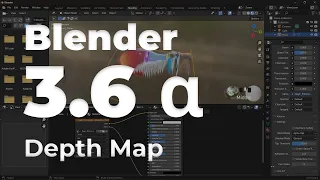 Blender 3.6 Alpha - Depth Map from 2D Images to 3D Objects