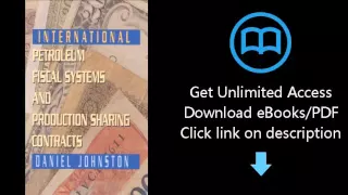 Download International Petroleum Fiscal Systems and Production Sharing Contracts PDF