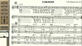Caravan playalong for Cornet Trumpet Vocal or any Bb instrument with lyrics