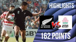 Highest Scoring Test Match Ever! New Zealand 145 Vs 17 Japan Rugby World Cup 1995