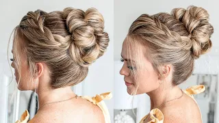 Lace Braid High Bun | Missy Sue