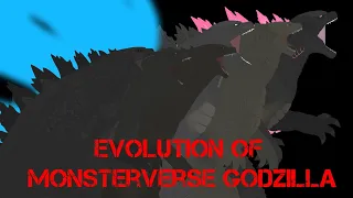 EVOLUTION OF MONSTERVERSE GODZILLA | A Godzilla Stick Nodes Animation