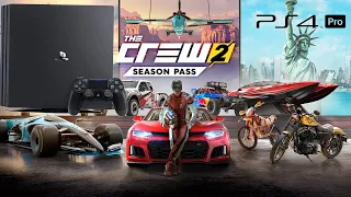 the crew 2 PS4 PRO Первый запуск  PS Plus