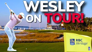 Wesley GOES LOW on PGA Tour! First Round of RBC Heritage VLOG| Bryan Bros Golf