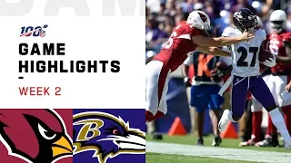 Cardinals vs. Ravens Week 2 Highlights | NFL 2019