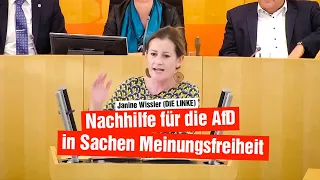 Janine Wissler (DIE LINKE): Nachhilfe für die AfD in Sachen Meinungsfreiheit