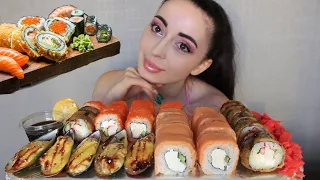 ОТВЕЧАЮ НА ХЕЙТ #2 / Mukbang Суши 🍣 Ayka Emilly