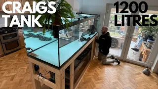 VISITING CRAIGS 1200 LITRE STINGRAY AND AROWANA AQUARIUM