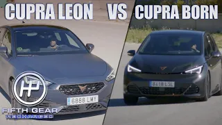 Cupra Born: The First EV Hot Hatch VS Cupra Leon | Fifth Gear Recharged