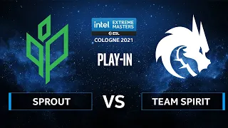 CS:GO - Team Spirit vs Sprout [Dust2] Map 2 - IEM Cologne 2021 - Play-In