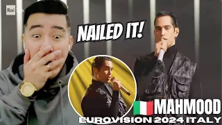 [REACTION]  Sanremo 2024 - Mahmood canta 'Tuta gold' |  EUROVISION ITALY 2024