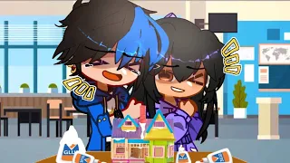 I'm Stuck By The Glue 🖇😵‍💫 Meme // Aphmau // Gacha Club Trend // NOT A SHIP‼️⚠️