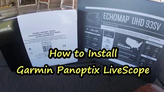 How to Install Garmin Panoptix LiveScope system/Garmin Echomap 93sv install/ Transducer placement