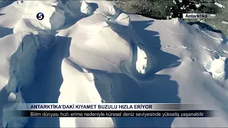 Antartika'daki kıyamet buzulu hızla eriyor