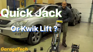 Quickjack BL-5000SLX reviewed & what’s the difference between Kwik Lift KL2500 mobile ramp car lift