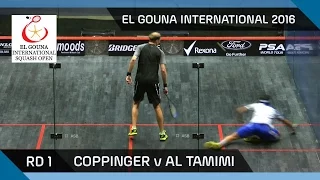 Squash: Coppinger v Al Tamimi - El Gouna International 2016 RD 1 Highlights