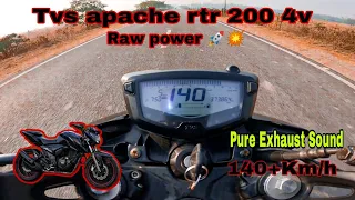 Apache RTR 200 4v Race Edition Hyper Riding (Raw Video) 🚀💥