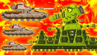 КВ-44 против Отряда - Мультики про танки - Гладиаторские Бои